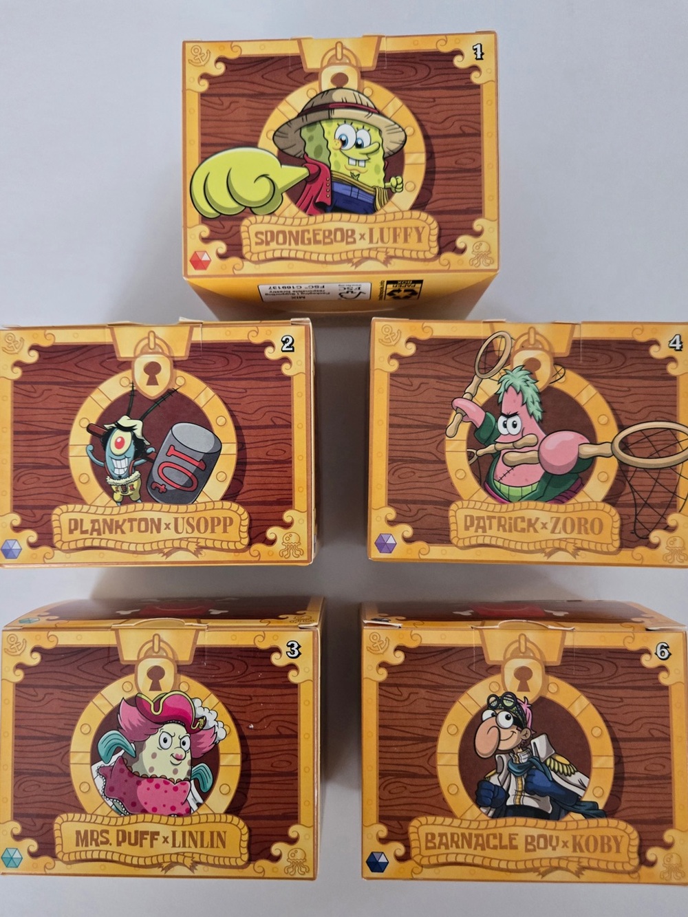 One piece x SpongeBob toys Collectible